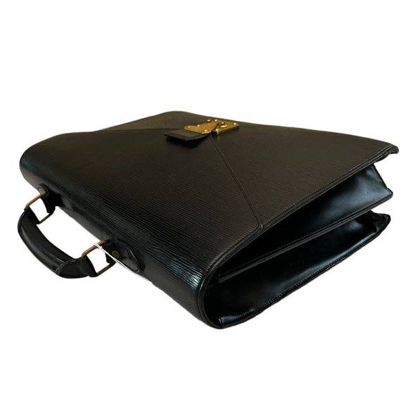 Authentic Louis Vuitton Brief Case Serviette Couseiller Epi Used LV Handbag Vint - Picture 6 of 13